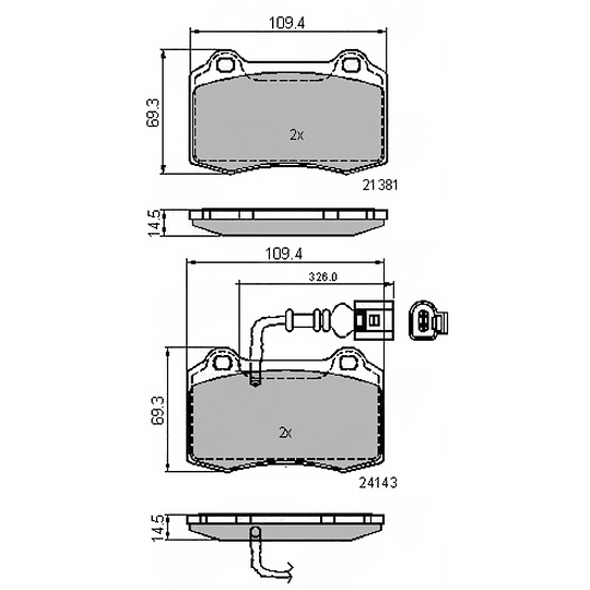 Pastillas Freno ALLIED NIPPON ADB11737