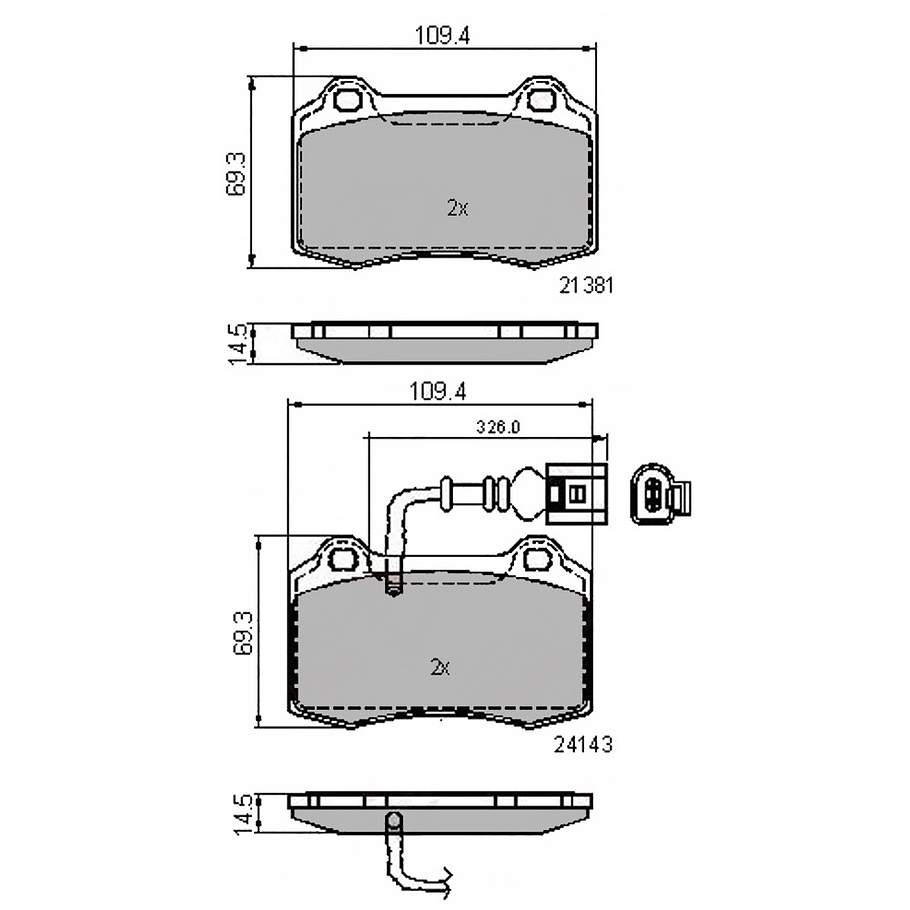 Pastillas Freno ALLIED NIPPON ADB11737 1
