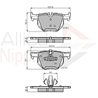 Pastillas Freno BMW 320 Touring 2004-2013 Trasero 3