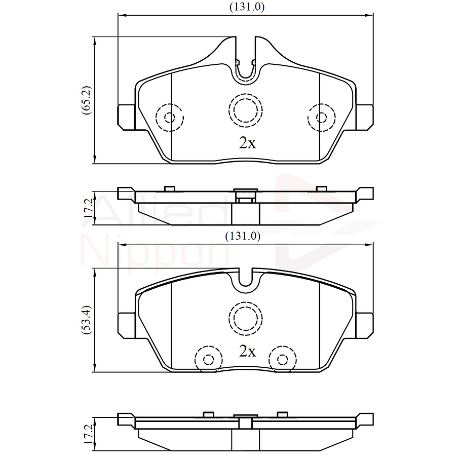 Pastillas Freno Mini Cooper 2006-2013 Delantero 4