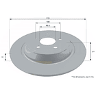 Disco Freno Ford Escape 2013-2019 Trasero 3