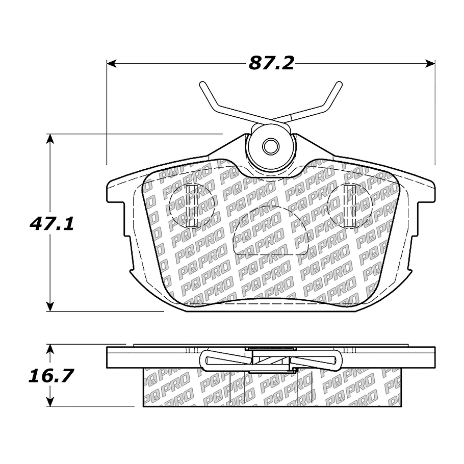 Pastillas Freno Mitsubishi Carisma 1995-2004 Trasero 3
