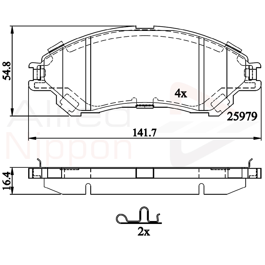 Pastillas Freno Suzuki Vitara 2015-2023 Delantero 4