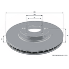 Disco Freno MOTAQUIP LVBD1643 2