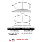 Pastillas Freno SAAB 9-5 2010-2012 Delantero 2