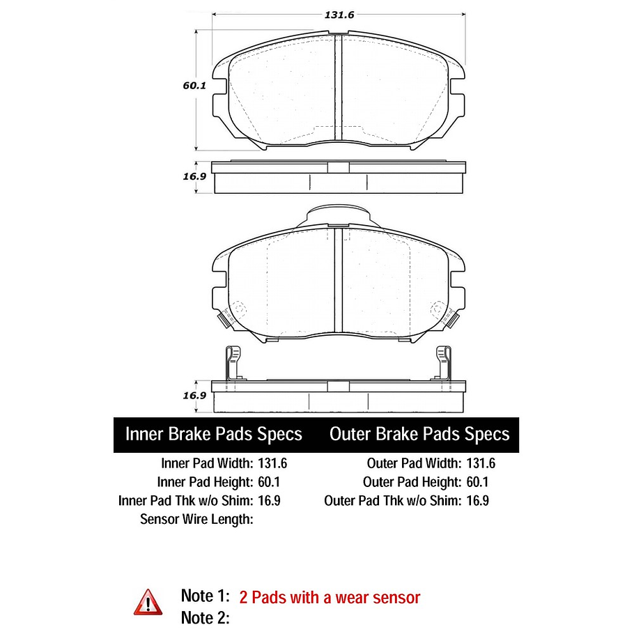 Pastillas Freno SAAB 9-5 2010-2012 Delantero 2