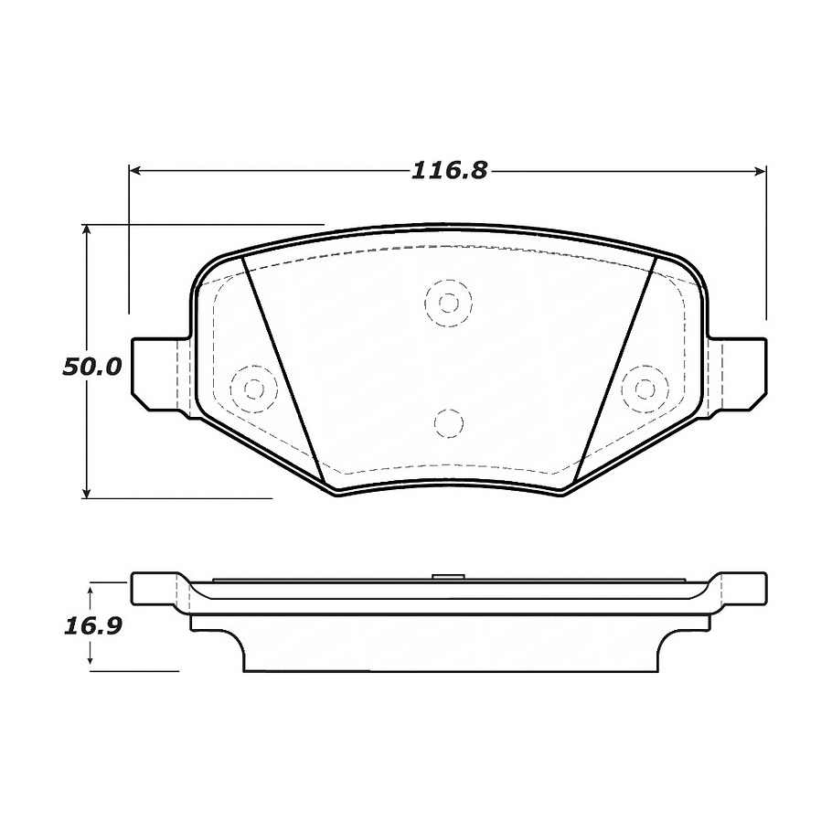 Pastillas Freno Mercury Sable 2008-2009 Trasero 2