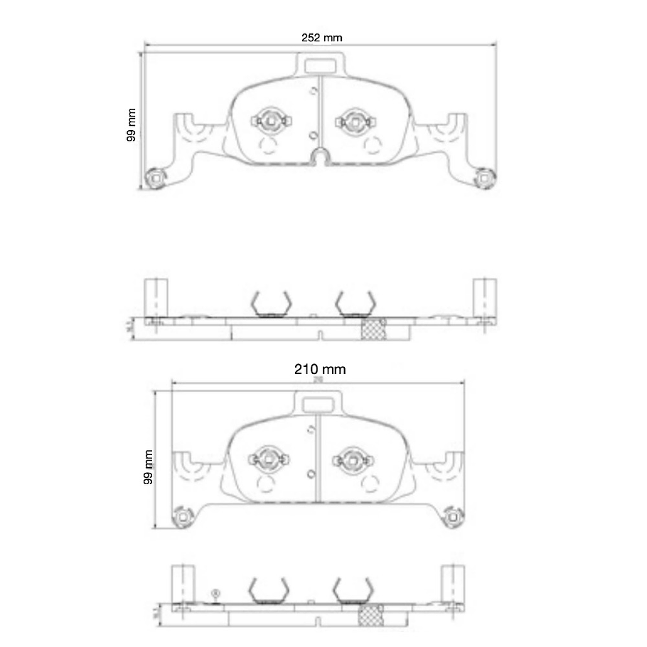 Pastillas Freno Audi A4 Quattro 2016-2023 Delantero 5