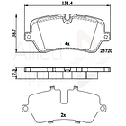 Pastillas Freno Land Rover Range Rover Sport 2014-2022 Trase 4