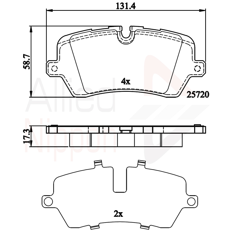 Pastillas Freno Land Rover Range Rover Sport 2014-2022 Trase 4