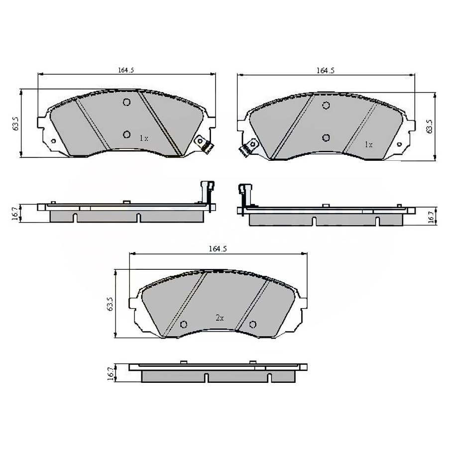 Pastillas Freno COMLINE CBP31782 2
