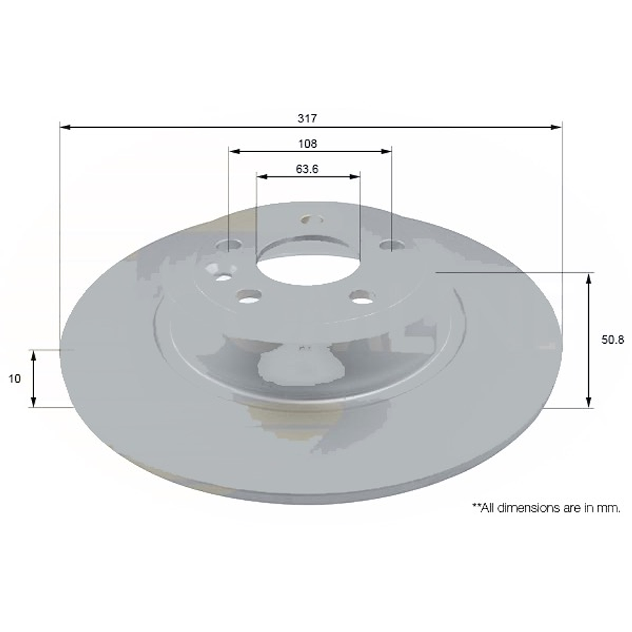 Disco Freno COMLINE ADC1286 1