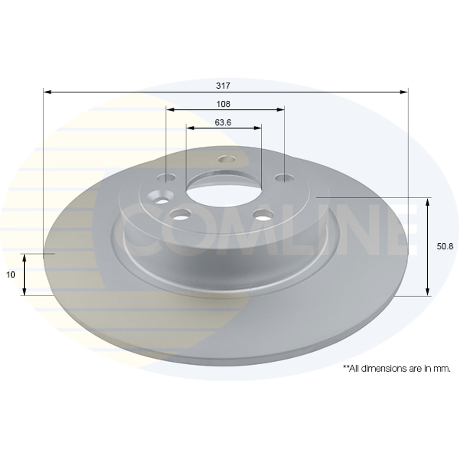 Disco Freno COMLINE ADC1286 3