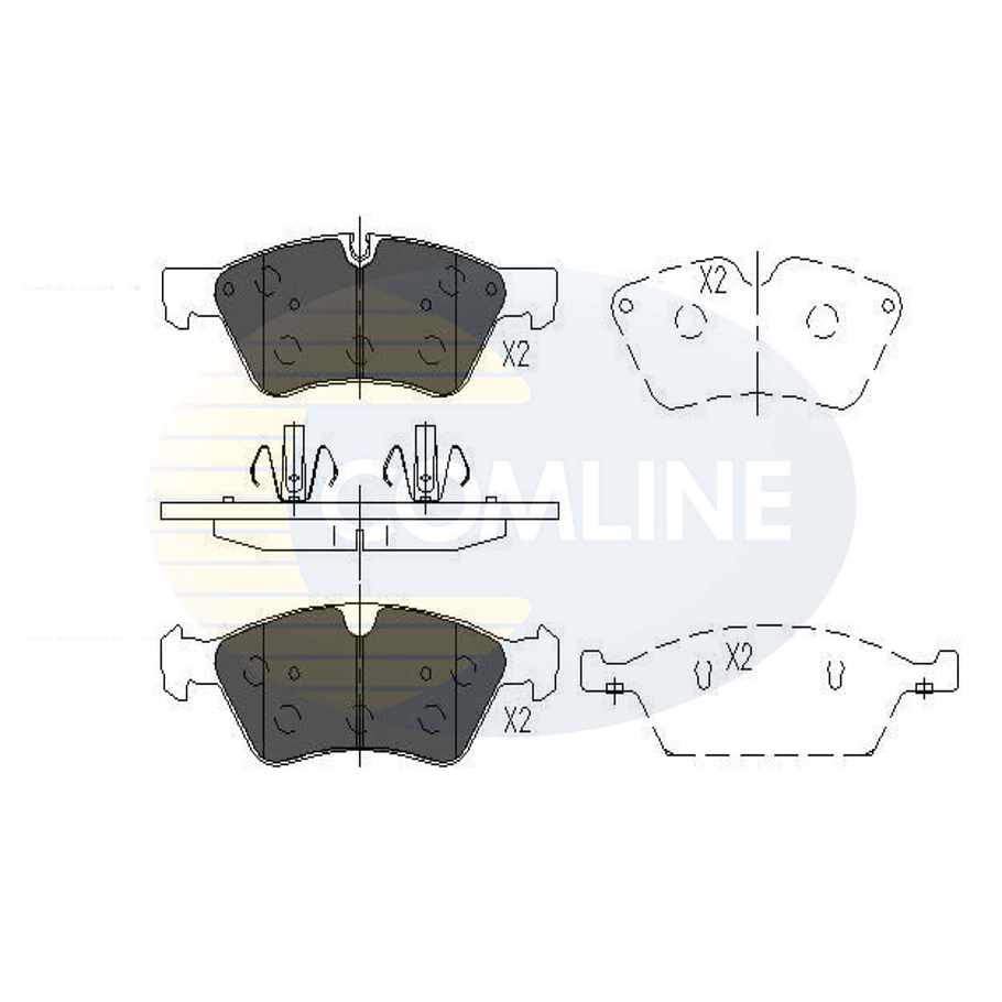 Pastillas Freno Mercedes Benz E320 2003-2009 Delantero 2