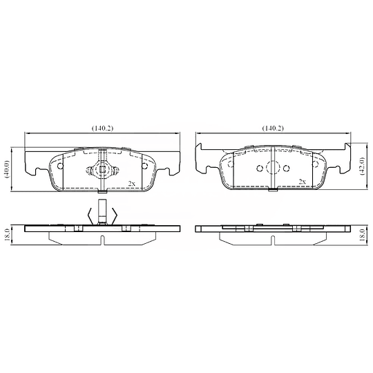 Pastillas Freno ALLIED NIPPON ADB02398