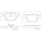 Pastillas Freno BMW X5 28i 2014-2018 Delantero 2