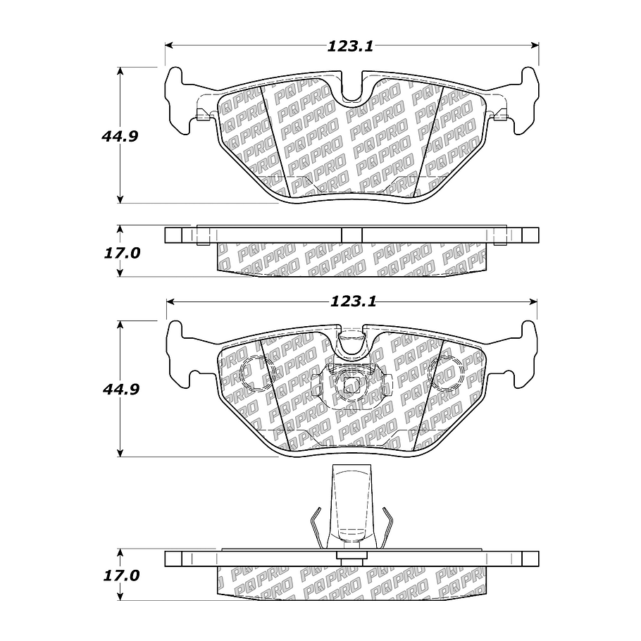 Pastillas Freno BMW 525dts 1995-2003 Trasero 4