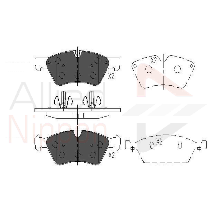 Pastillas Freno Mercedes Benz GL320 2006-2012 Delantero 3
