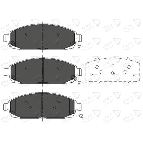 Pastillas Freno ALLIED NIPPON ADB36028