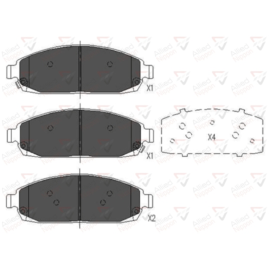 Pastillas Freno ALLIED NIPPON ADB36028 2