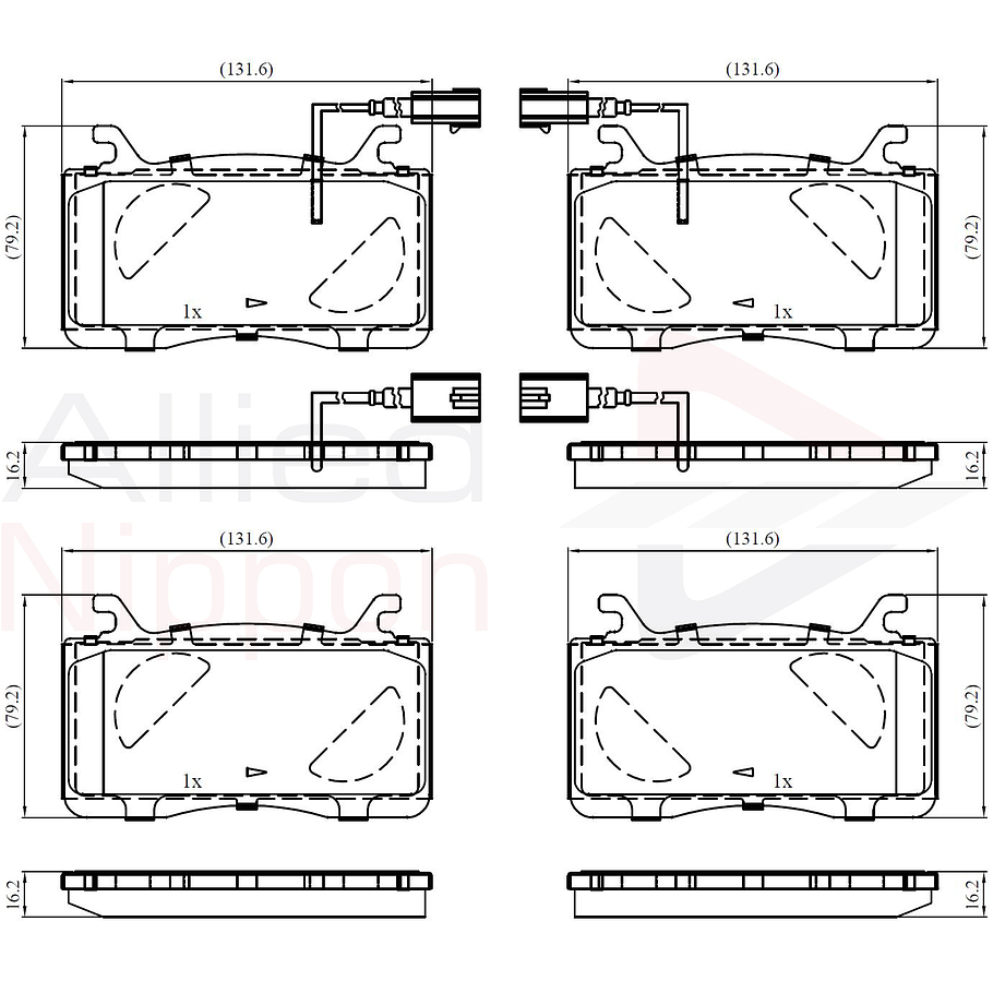 Pastillas Freno Alfa Romeo Stelvio 2017-2023 Delantero 3