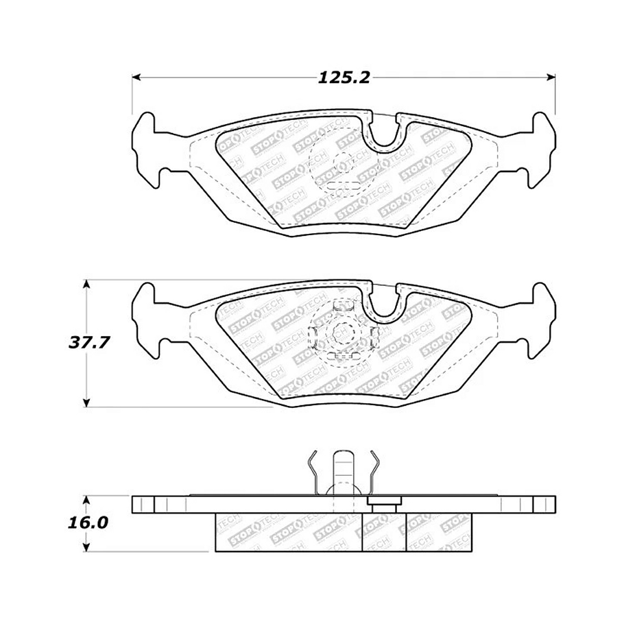 Pastillas Freno BMW 324d 1982-1994 Trasero 3