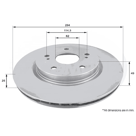 Disco Freno COMLINE ADC0923V