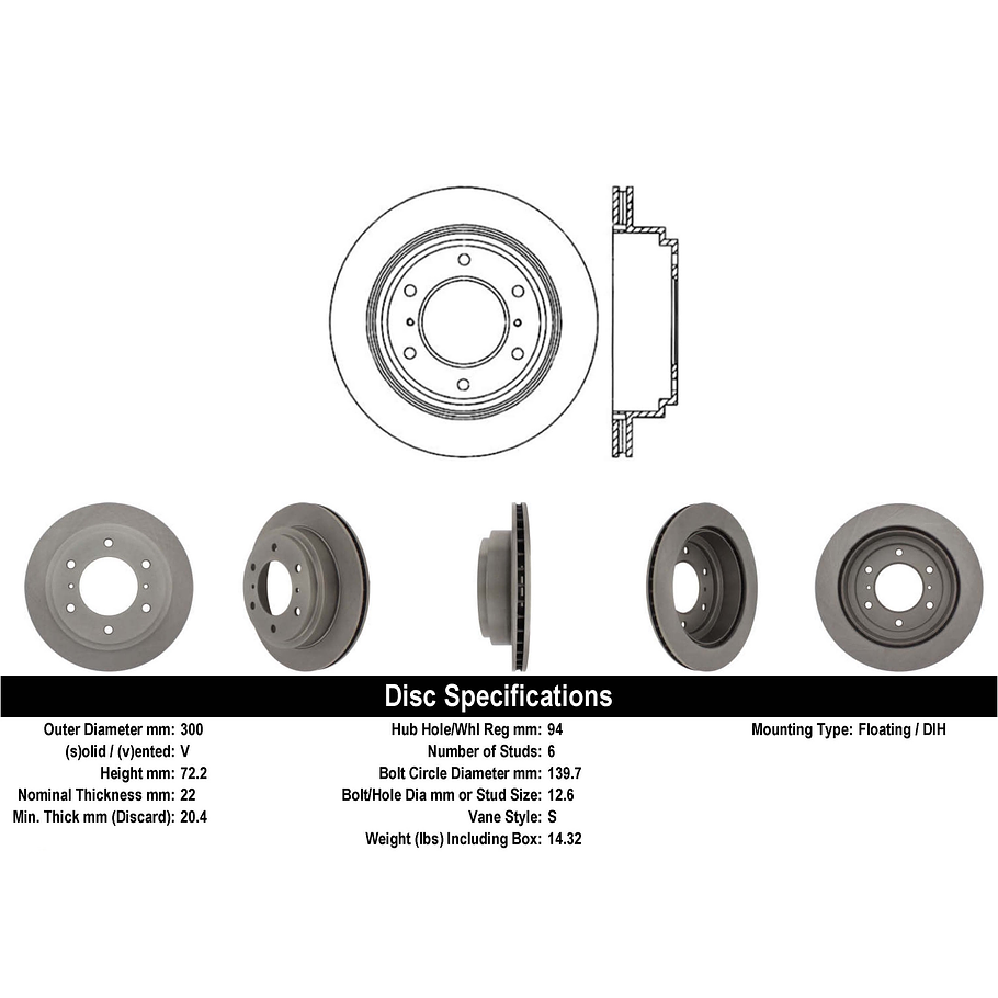 Disco Freno Mitsubishi Montero Sport 1996-2008 Trasero 3