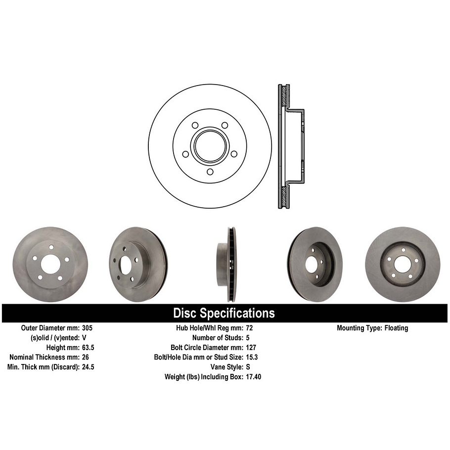 Disco Freno Jeep Grand Cherokee 1999-2004 Delantero 2