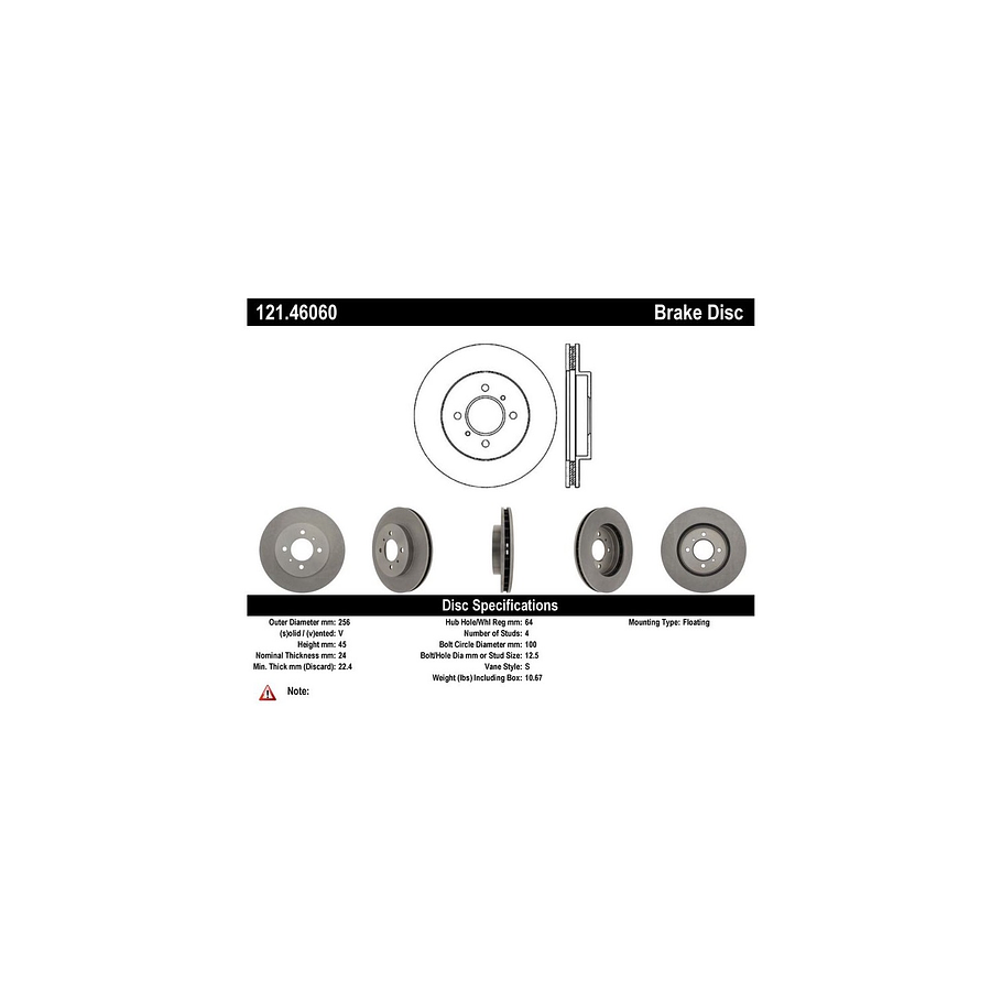 Disco Freno C-TEK 121.46060 2