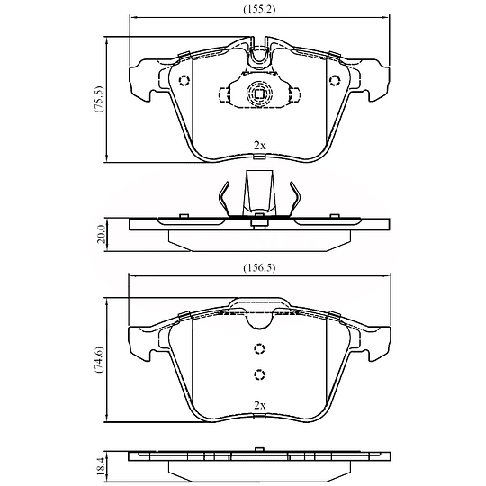 Pastillas Freno CENTRIC 301.17510