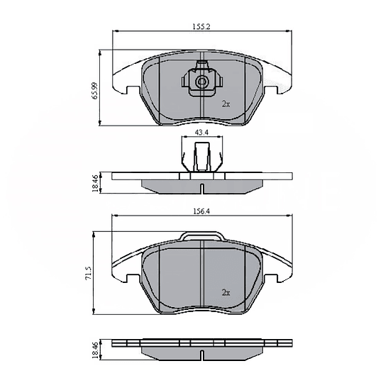 Pastillas Freno COMLINE CBP01308