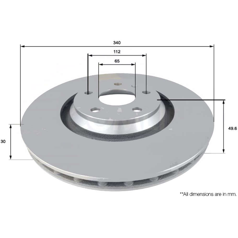 Disco Freno Audi TT Quattro 2006-2014 Delantero 4