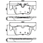 Pastillas Freno BMW i3 2014-2022 Trasero 2