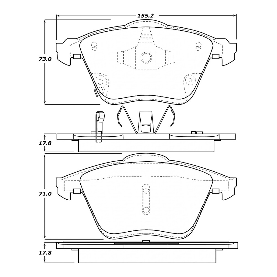 Pastillas Freno PQPRO 500.11860 2