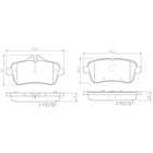 Pastillas Freno Mercedes Benz GLE500 2012-2019 Trasero 4