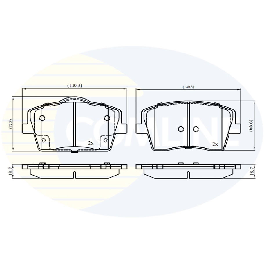 Pastillas Freno Volvo XC40 2018-2023 Delantero 4