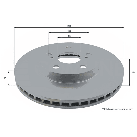 Disco Freno MOTAQUIP LVBD1568