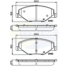 Pastillas Freno COMLINE CBP02126 3
