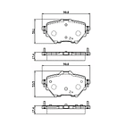 Pastillas Freno Chrysler Town & Country 2008-2016 Trasero 4