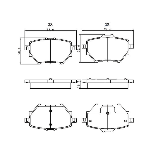 Pastillas Freno Peugeot Partner 2019-2023 Trasero