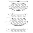 Pastillas Freno Chrysler Town & Country 2008-2016 Trasero 3