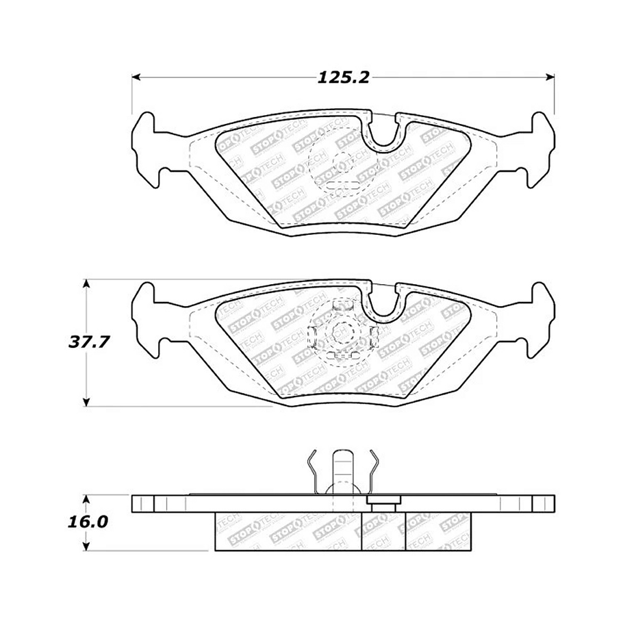 Pastillas Freno BMW 524td 1981-1988 Trasero 2