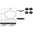 Pastillas Freno Land Rover Discovery 1989-1998 Trasero 4