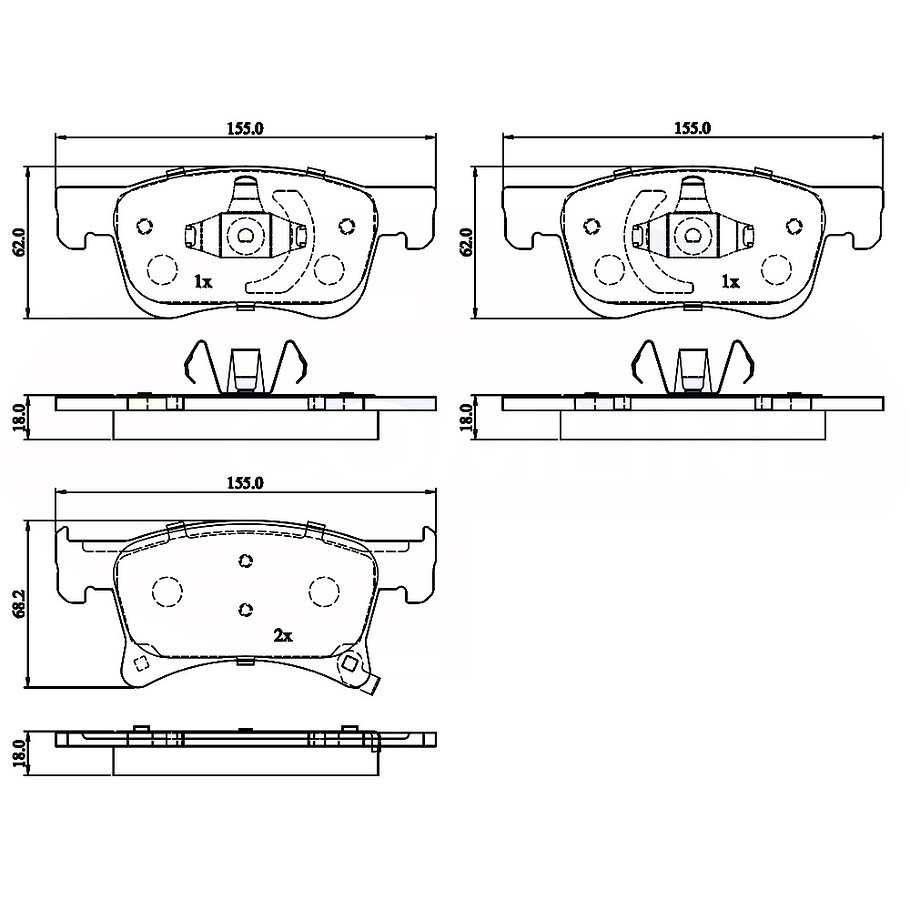 Pastillas Freno ALLIED NIPPON ADB32300 1