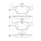 Pastillas Freno BMW 525i 2003-2010 Delantero 4