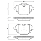 Pastillas Freno BMW X3 30i 2018-2023 Trasero 3