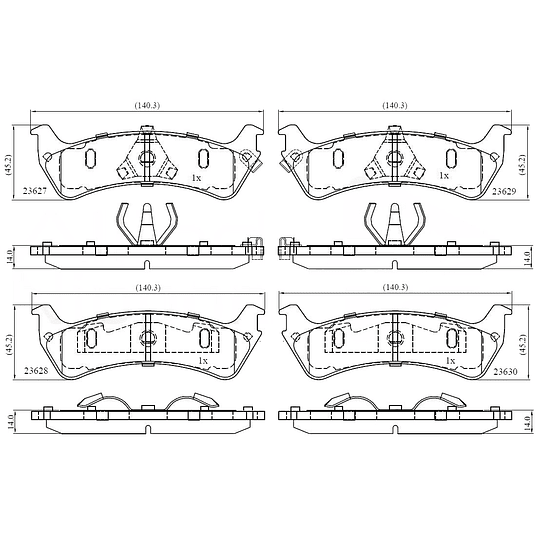 Pastillas Freno ALLIED NIPPON ADB31015