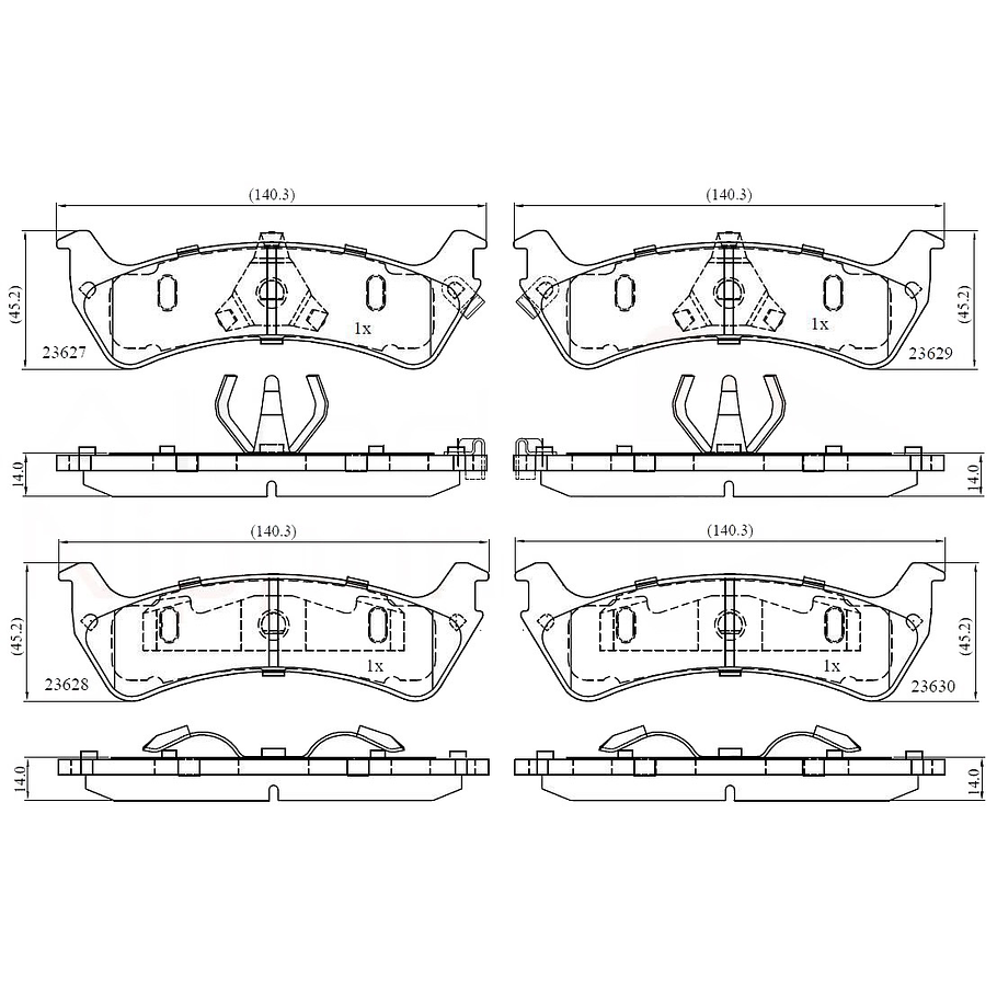 Pastillas Freno ALLIED NIPPON ADB31015 2