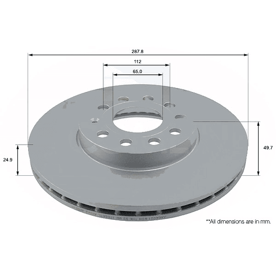 Disco Freno MOTAQUIP LVBE269